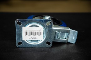 Колесо поворотное резина SRCLb 55 125 мм с тормозом (F) в Екатеринбурге - avtopogruzchiki.com
