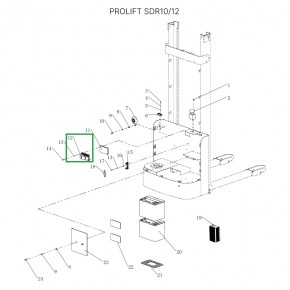 Контроллер Сurtis для штабелеров SDR 1-1,2 т, для тележек SD15 в Екатеринбурге - avtopogruzchiki.com