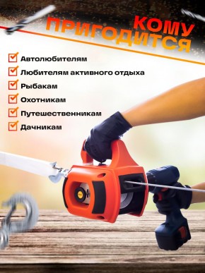 Лебедка под шуруповерт переносная TOR SQ-500 225 кг 12 м в Екатеринбурге - avtopogruzchiki.com