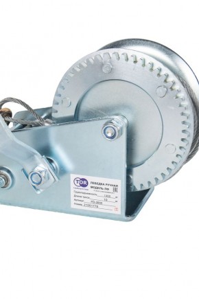 Лебедка ручная TOR ЛФ-3000 (FD) г/п 1,3 т длина троса 10 м в Екатеринбурге - avtopogruzchiki.com