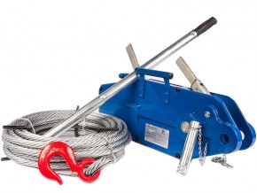 Лебедка рычажная тросовая TOR МТМ 800 0,8 т L=20м (стальной корпус) в Екатеринбурге - avtopogruzchiki.com