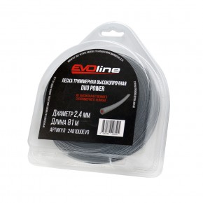 Леска (корд) триммерная EVOline DUO POWER (2.4 мм, 81 метр) в Екатеринбурге - avtopogruzchiki.com