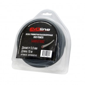 Леска (корд) триммерная EVOline DUO POWER (3.0 мм, 15 метров) в Екатеринбурге - avtopogruzchiki.com