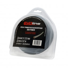 Леска (корд) триммерная EVOline DUO POWER (3.0 мм, 52 метра) в Екатеринбурге - avtopogruzchiki.com