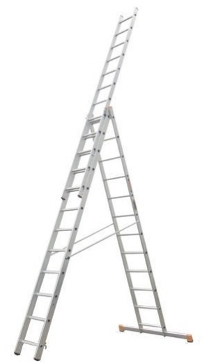 Лестница 3-х секционная алюминиевая 3*12 в Екатеринбурге - avtopogruzchiki.com