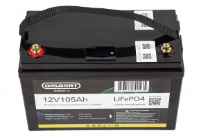 Литиевый тяговый аккумулятор Gelbert LiFePO4 (12V/105Ah/100А/1,260Wh) [ 6-EVF-100] Bluetooth в Екатеринбурге - avtopogruzchiki.com