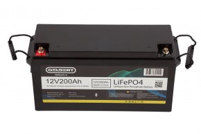 Литиевый тяговый аккумулятор Gelbert LiFePO4 (12V/200Ah/200А/2,400Wh) Bluetooth в Екатеринбурге - avtopogruzchiki.com