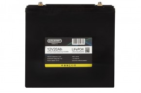 Литиевый тяговый аккумулятор Gelbert LiFePO4 (12V/20Ah/20A/240Wh) [6-DZF-20, 6-DZM-20] в Екатеринбурге - avtopogruzchiki.com