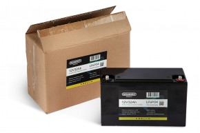 Литиевый тяговый аккумулятор Gelbert LiFePO4 (12V/32Ah/32A/384Wh) [6-EVF-32] в Екатеринбурге - avtopogruzchiki.com