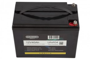 Литиевый тяговый аккумулятор Gelbert LiFePO4 (12V/40Ah/40A/480Wh) [6-EVF-45] в Екатеринбурге - avtopogruzchiki.com
