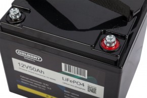 Литиевый тяговый аккумулятор Gelbert LiFePO4 (12V/50Ah/50A/600Wh) [6-GFM-38] в Екатеринбурге - avtopogruzchiki.com