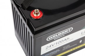 Литиевый тяговый аккумулятор Gelbert LiFePO4 (24V/100Ah/120А/2,400Wh) Bluetooth в Екатеринбурге - avtopogruzchiki.com