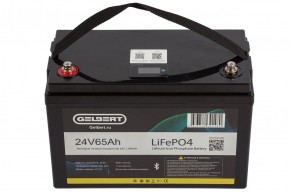 Литиевый тяговый аккумулятор Gelbert LiFePO4 (24V/65Ah/65A/1,560Wh) BT/Display в Екатеринбурге - avtopogruzchiki.com
