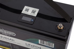 Литиевый тяговый аккумулятор Gelbert LiFePO4 (24V/65Ah/65A/1,560Wh) BT/Display в Екатеринбурге - avtopogruzchiki.com