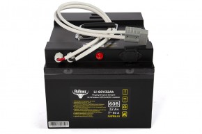 Литиевый тяговый аккумулятор RuTrike (18650 MnCoNi) 60V32A/H в Екатеринбурге - avtopogruzchiki.com