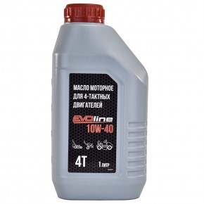 Масло моторное EVOline для 4-х тактных двигателей, полусинтетическое, SAE 10W-40 API SJ/CF, 1 л в Екатеринбурге - avtopogruzchiki.com
