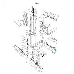 Ось подвильного ролика для TRV в Екатеринбурге - avtopogruzchiki.com
