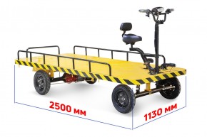 Платформенная тележка электрическая RuTrike СКЛАД 2500 в Екатеринбурге - avtopogruzchiki.com