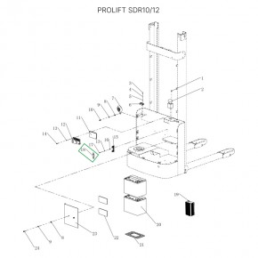 Предохранитель для штабелеров SDR 1-1,2 т, SDR1635 в Екатеринбурге - avtopogruzchiki.com