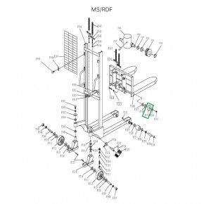 Ролик каретки для MS1016/RDF1016 в Екатеринбурге - avtopogruzchiki.com