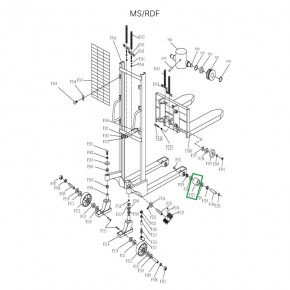 Ролик подвильный 90х50 для MS и RDF нейлоновый в Екатеринбурге - avtopogruzchiki.com