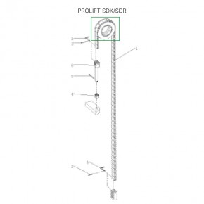 Ролик центральной цепи для штабелеров SDR 1536/1545S/1645/1656/2036/2045, SDK в Екатеринбурге - avtopogruzchiki.com