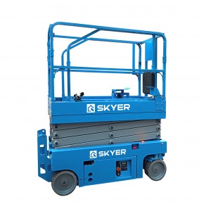 Самоходный ножничный подъемник с выдвижной платформой SKYER PL1432 Li M в Екатеринбурге - avtopogruzchiki.com