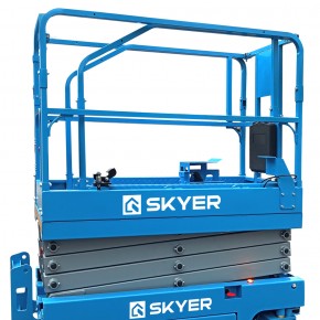 Самоходный ножничный подъемник с выдвижной платформой SKYER PL1432 Li M в Екатеринбурге - avtopogruzchiki.com