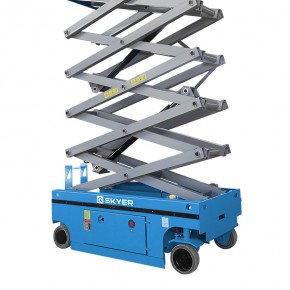 Самоходный ножничный подъемник с выдвижной платформой SKYER PL1625 в Екатеринбурге - avtopogruzchiki.com