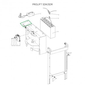 Счетчик моточасов c индикатором заряда для штабелеров SDR/SDK 1,5-2 т, для тележек SK20 в Екатеринбурге - avtopogruzchiki.com
