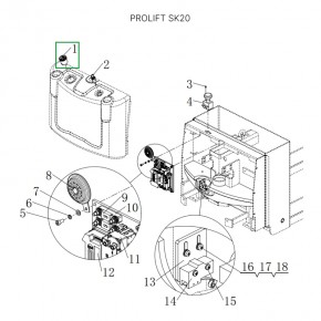 Счетчик моточасов c индикатором заряда для штабелеров SDR/SDK 1,5-2 т, для тележек SK20 в Екатеринбурге - avtopogruzchiki.com