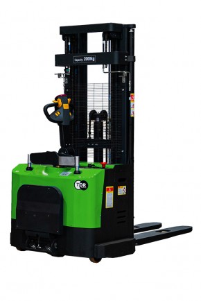 Штабелер самоходный 1,5 т 5,0 м TOR ES15T4 Li-ion 24/200 В/Ач ЭУР, Curtis, H-мачта (с платформой) в Екатеринбурге - avtopogruzchiki.com