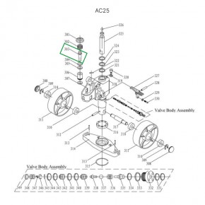 Шток нагнетательный для гидравлических тележек DF25 в Екатеринбурге - avtopogruzchiki.com