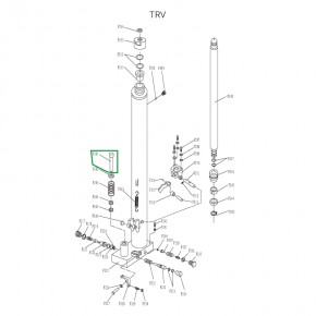 Шток нагнетательный гидроузла для TRV1025/1525 в Екатеринбурге - avtopogruzchiki.com