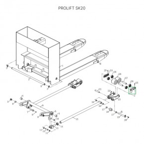 Соединительная пластина роликов для тележек SK20 в Екатеринбурге - avtopogruzchiki.com