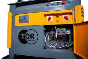Станок для гибки арматуры 45/40мм 4кВт с доводчиком, рег. боковые упоры TOR GW45A PRO в Екатеринбурге - avtopogruzchiki.com