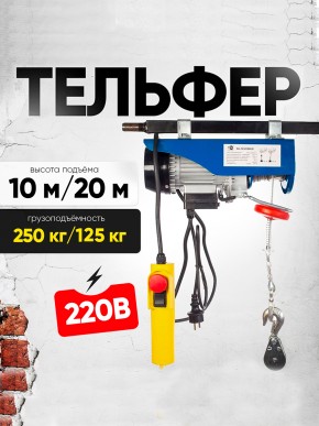 Таль электрическая TOR PA 125/250 кг 20/10 м (серия N) в Екатеринбурге - avtopogruzchiki.com