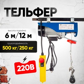 Таль электрическая TOR PA 250/500 кг 12/6 м в Екатеринбурге - avtopogruzchiki.com