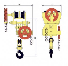 Таль ручная червячная передвижная ТРЧП 5,0 т 6 м в Екатеринбурге - avtopogruzchiki.com