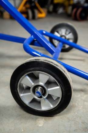 Тележка для металлических бочек TOR КБ-1 (250 литая + 160 поворотное) в Екатеринбурге - avtopogruzchiki.com