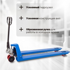 Тележка гидравлическая 2500 кг 1800 мм полиуретановые колеса 200 мм TOR RHP(BF) PRO в Екатеринбурге - avtopogruzchiki.com