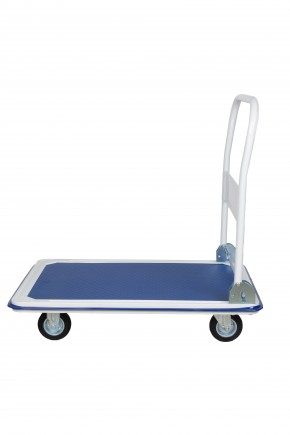 Тележка платформенная 300 кг TOR PH300 (880х600) со складной ручкой (резиновые колеса 125 мм) в Екатеринбурге - avtopogruzchiki.com