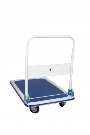Тележка платформенная 300 кг TOR PH300 (880х600) со складной ручкой (резиновые колеса 125 мм) в Екатеринбурге - avtopogruzchiki.com
