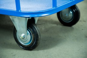 Тележка платформенная TOR ТП-МБ (600х1000) с бортами (колеса 160 мм) в Екатеринбурге - avtopogruzchiki.com