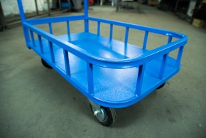 Тележка платформенная TOR ТП-МБ (600х1000) с бортами (колеса 160 мм) в Екатеринбурге - avtopogruzchiki.com