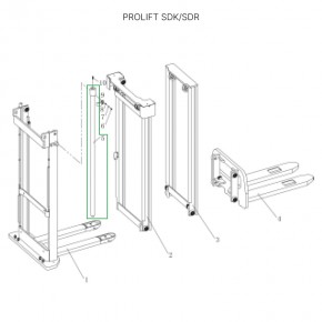 Центральный гидроцилиндр для штабелеров SDR1656/SDK1656 в Екатеринбурге - avtopogruzchiki.com