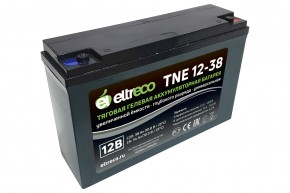 Тяговый аккумулятор Eltreco TNE12-38 (12V32.5A/H C3) в Екатеринбурге - avtopogruzchiki.com