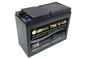 Тяговый аккумулятор Eltreco TNE12-45 (12V38A/H C3) в Екатеринбурге - avtopogruzchiki.com