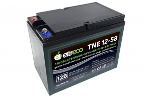 Тяговый аккумулятор Eltreco TNE12-58 (12V52A/H C3) - фотография Тяговый аккумулятор Eltreco TNE12-58 (12V52A/H C3) в Екатеринбурге - avtopogruzchiki.com