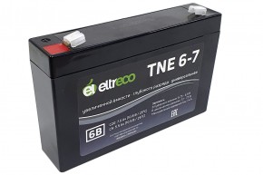 Тяговый аккумулятор Eltreco TNE6-7 (6V7A/H C20) в Екатеринбурге - avtopogruzchiki.com